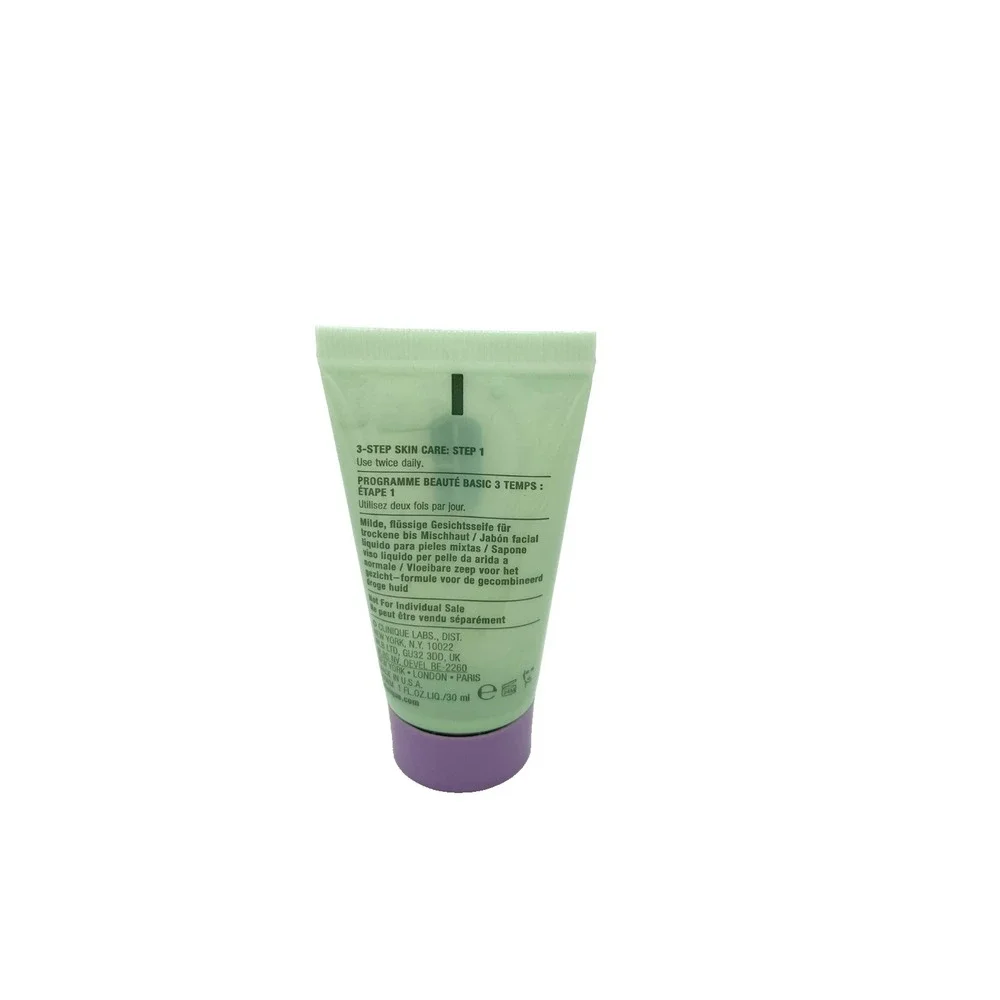 Clinique All About Clean Liquid Facial Soap Mild 1 oz / 30 ml Set of 6